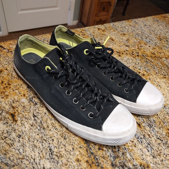 Converse Chuck Taylor II 2 ox Black/Volt/White Unisex 153541C Mens 12 Womens 14 main image 10